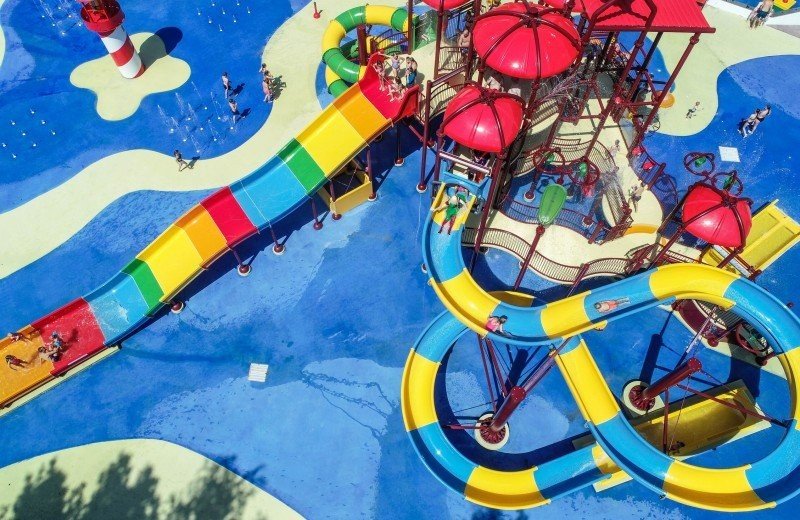 Waterspeeltuin op ANWB camping